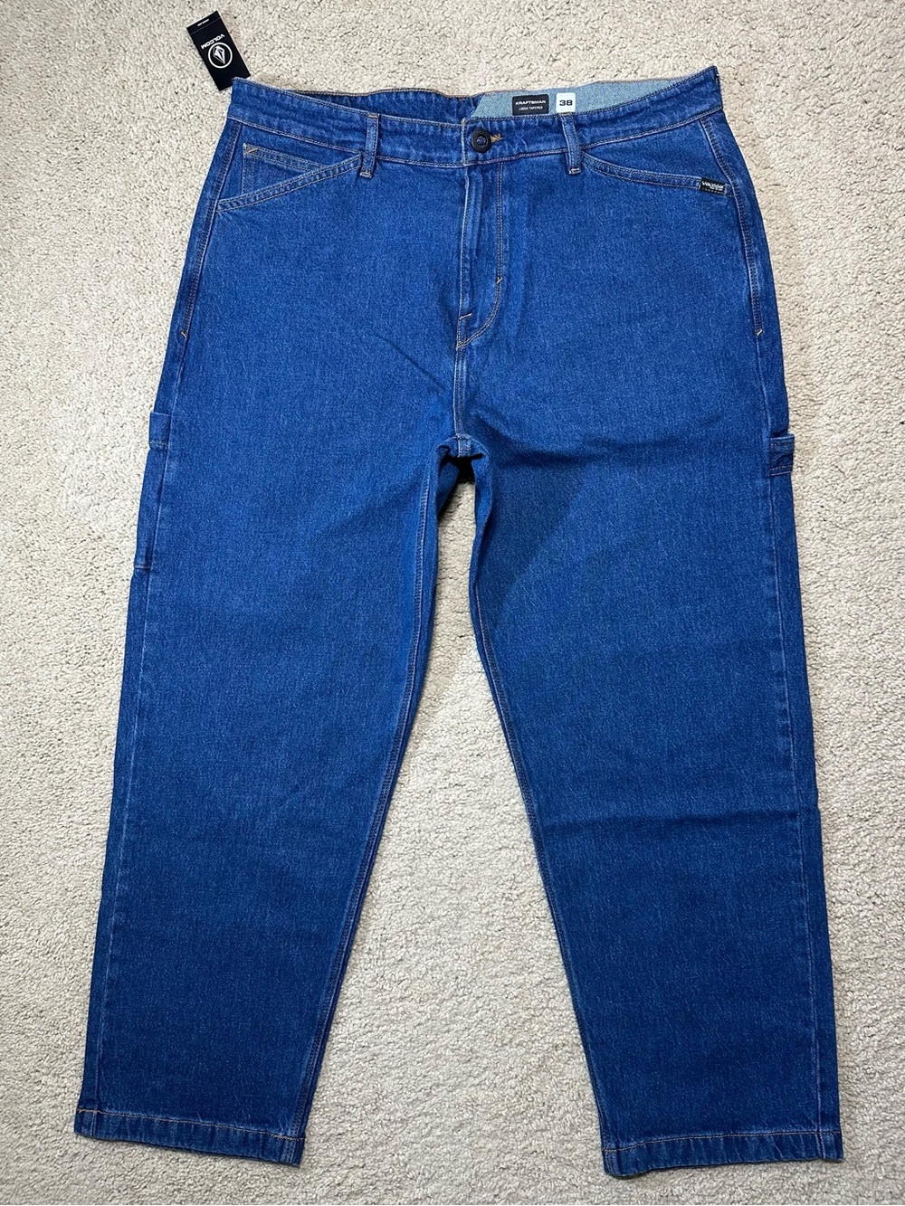 Volcom Kraftsman II Loose Fit Tapered Denim Jean Pants Men’s Size 38w